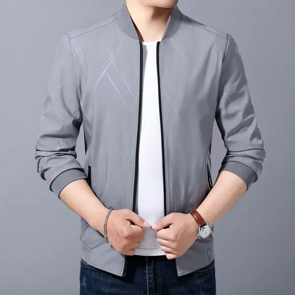 남자외투 남자아디맨 성숙 진중함 남성의류 누런색 봄가을 타입 재킷 중년 인 아버지 얇은 봄계절