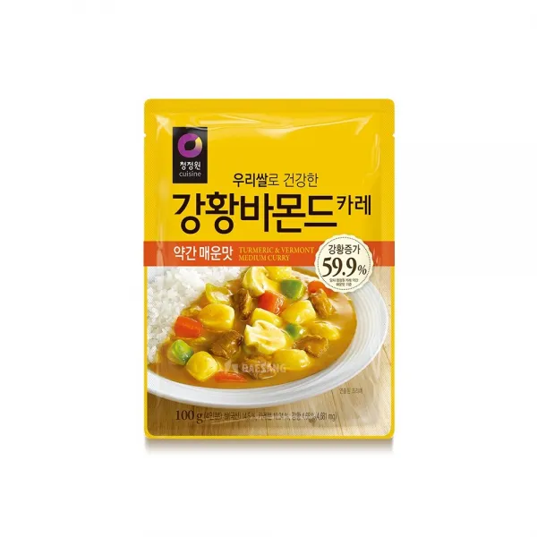 청정원 우리쌀 강황 바몬드 약간매운맛 100g x 7개, 100g, 7개