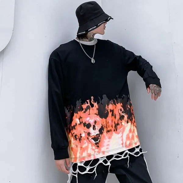 불구덩이 지옥 힙합룩 남성wh449