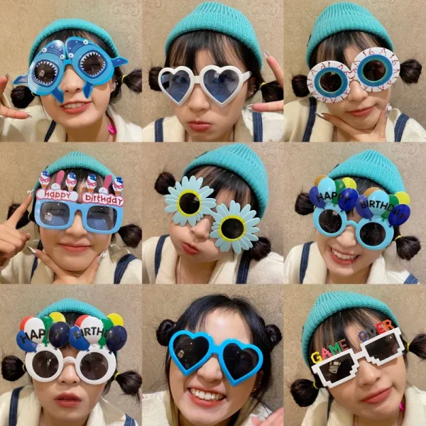 생일파티풍선 선글라스 왕눈이 파티 소품 웃긴선글라스 플렉스 셀카 체육대회 바캉스 인싸템