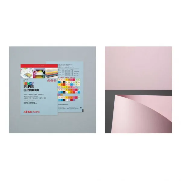 OA팬시페이퍼A4 P05 분홍색 25매 80g 1개