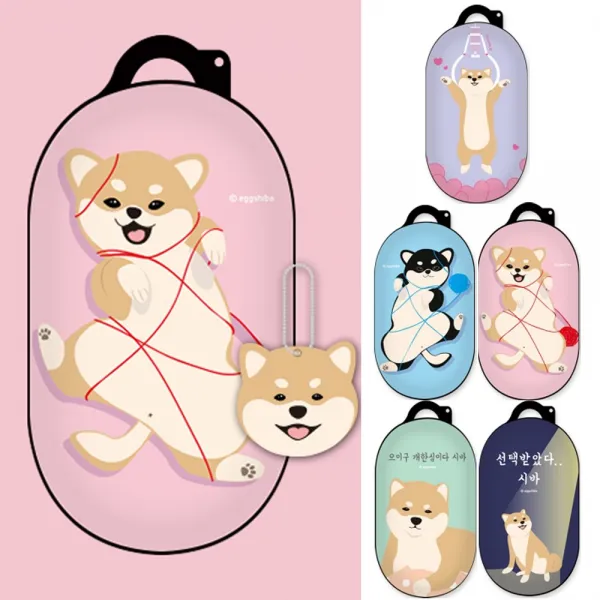 에구시바 갤럭시 버즈 플러스 1세대 공용 러블리 하드 케이스 풀어조 시시 디자인