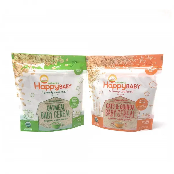 해피베이비 Happy Baby Clearly Crafted Cereal 통곡 오트밀 퀴노아 베이비 씨리얼 7 oz (198g) 2팩