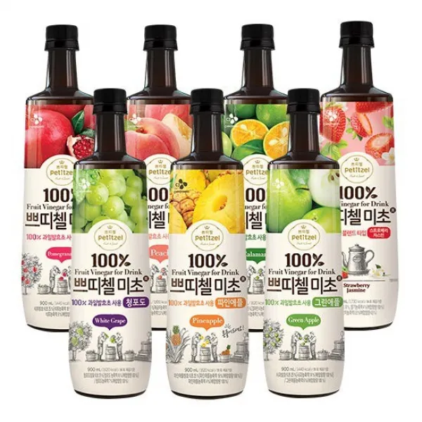 CJ 쁘띠첼 미초 900ml 4병 구성, 04. 파인애플 900ml X 4, 상세설명 참조