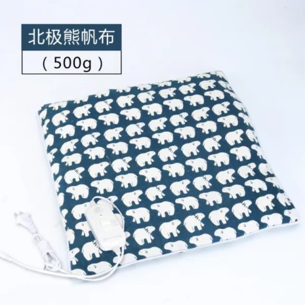 소파온열매트 전열 사무실 가정용 미니전기매트, 42x42-SI, P.벨북극곰캔버스500g(전열)