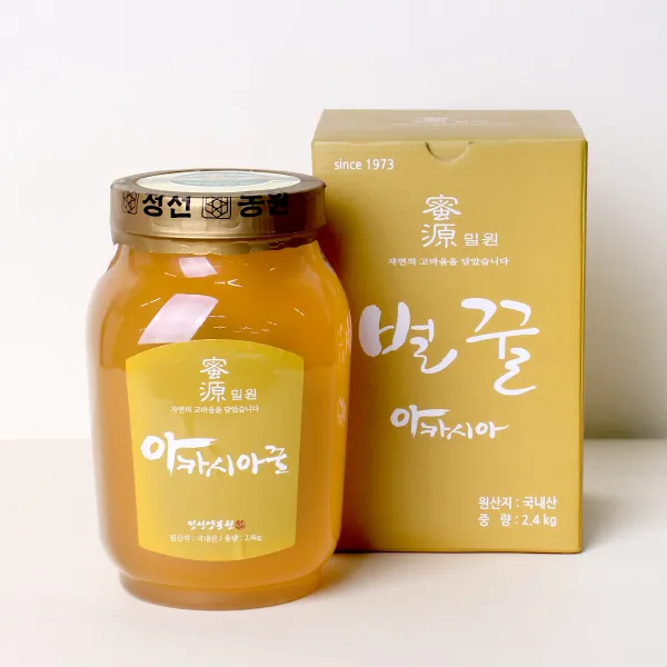 [밀원]벌꿀 아카시아꿀 2.4kg, 1병, 단품
