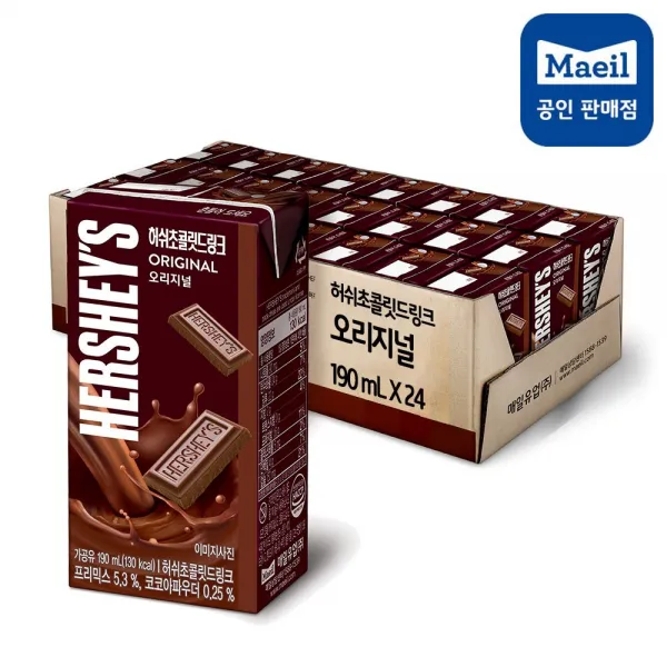 매일 허쉬초콜릿드링크 190ml x 24팩 2박스, 48팩