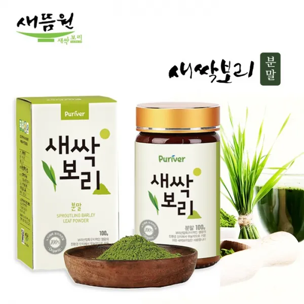 새뜸원 유기농 새싹보리 분말 ~보리어린잎100%, 100g, 1개