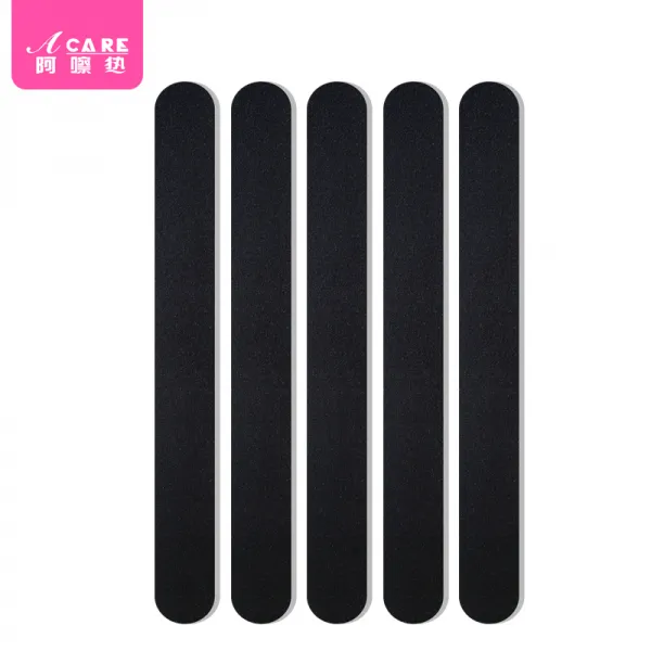 와이씨커머스 ACARE 네일케어 네일아트 양면 블럭 손톱이 부러지다 스폰지 풋, 롱스틱 블랙 5즈