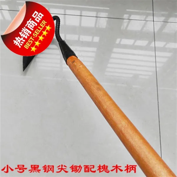 블로그닷컴 원예공구 호미 파내다 누런색 농용 가드닝 J도구 잡초제거 농기구 야채 기르기 가정용 두꺼운 대패질 땅 꽃 키우기, 특대사이즈 측 호미 _1. 2메터 회