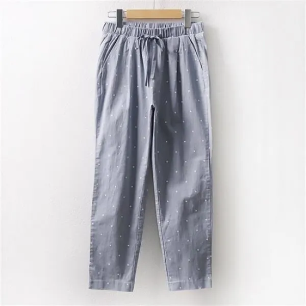  강물처럼 미니 도트 일자바지 Sn5039m904 빅사이즈