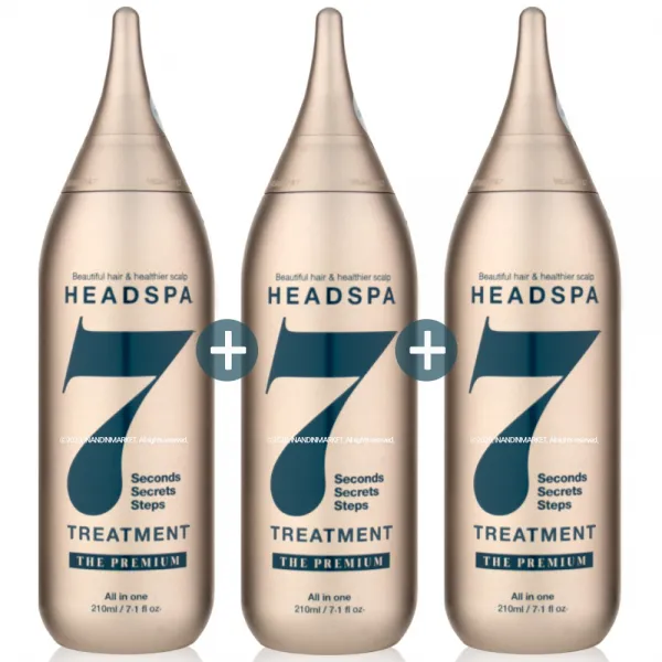 헤드스파 7 더 프리미엄 트리트먼트, 210ml, 3개
