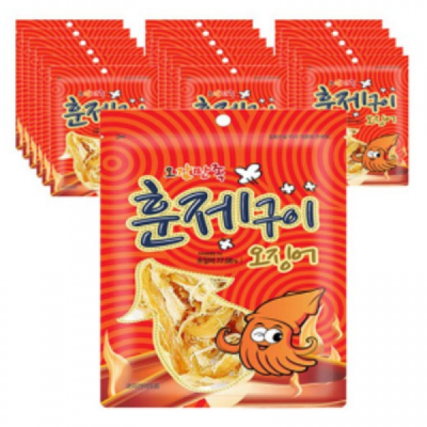 오감만족 훈제구이 오징어, 26g, 108개