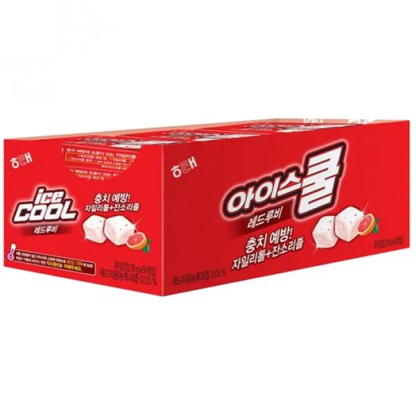 해태 아이스쿨 레드루비 껌, 19g, 45개