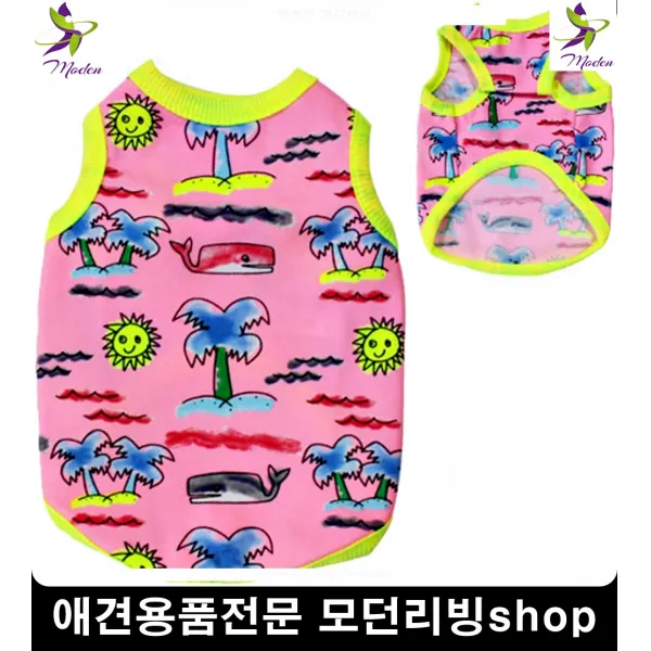 강아지수영복 레쉬가드 개헤엄 휴가 애견산책옷 강아지러블리 애완견의류