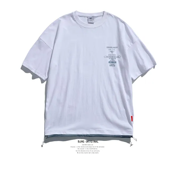 Dipylon 남성 시원한 티셔츠 는 뒷감당여름휴가 두 벌 남조일계 박시한 커플