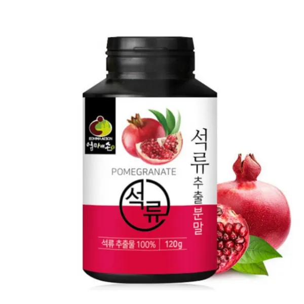 엄마애손 석류분말 석류추출물 석류가루 엘라그산 성류 안토시아닌 빨간석류 베타카로틴 석류100% 120g, 단일상품