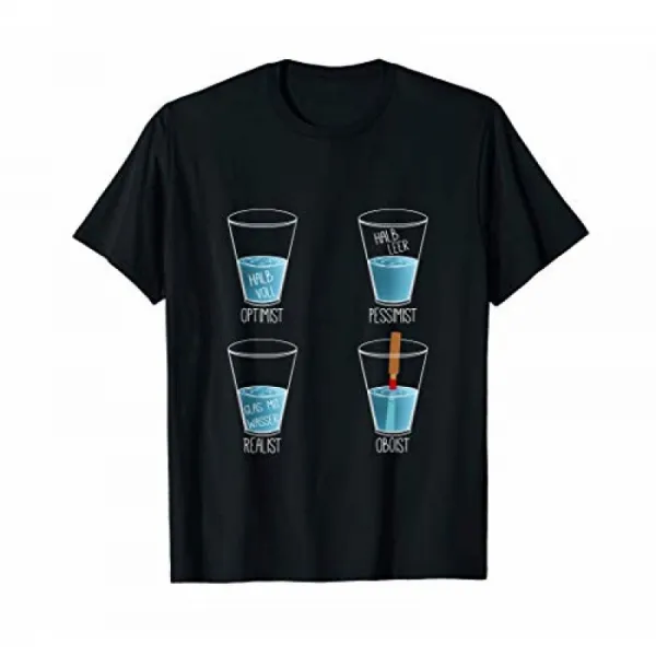 낙천주의 자 비관론자 현실 주의자 Oboist Orchester Oboe Design T-Shirt, 단일옵션, 단일옵션