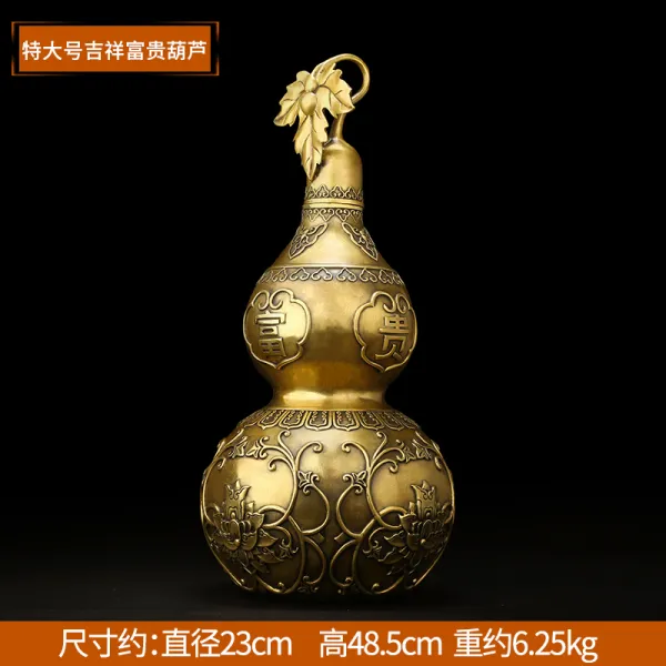 와이유 장식소품 길선연동호박장수순모재호박공예품주점현관왕재가집장식05, 특대호 길상 부귀박