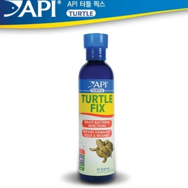 Api 터틀픽스 8oz 237ml 거북이 눈병 피부병 거북이 치료제 1개 237ml