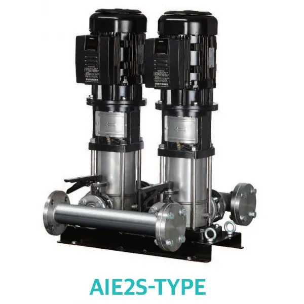 AIE3S-20501-3T 삼상380V 개별인버터 부스터펌프 1마력 양정55M 구경50mm 양수량 180LPM (43M) 신한일전기 부