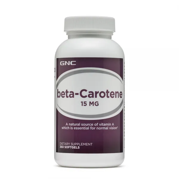 GNC 베타 카로틴 15mg 360정 (소프트젤) Beta Carotene 360Sgels, 1병, 0.3lb