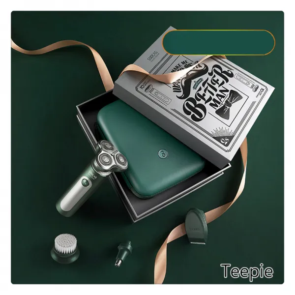 티피/Teepie 남자 생일 선물 고급스럽다 아이디어 밸런타인데이 선물 면도기 선물 박스 포장, A