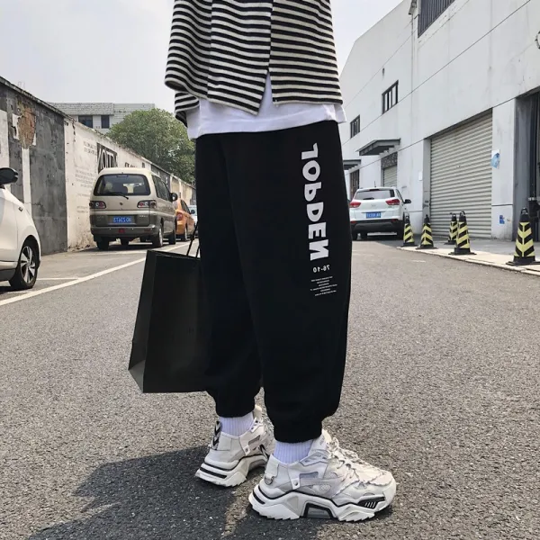 작업복 남자 바지 와이드 루즈핏 내마모성 튼튼한 20덩어리 캐주얼바지 남성 공사장 위 일을 함 입다 의 싸다