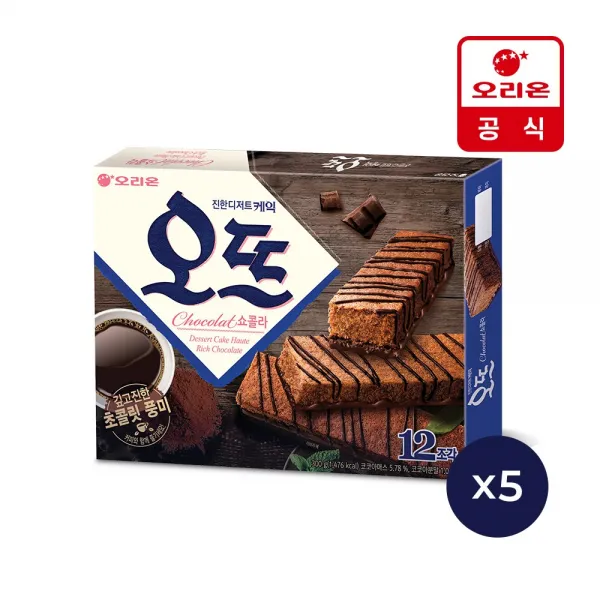 오리온 오뜨 쇼콜라 12P(300g) x 5개, 300g