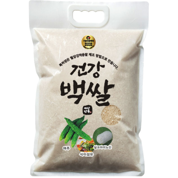 혈당강하용쌀 제조방법 특허기술로 생산되는 쌀 동의진미로 만든 건강백쌀4kg