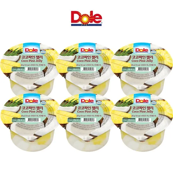 [다만세푸드] 동원 돌Dole 컵젤리 코코파인젤리 200g x 5개 (5개)