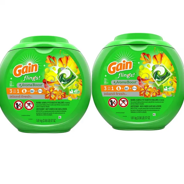 게인 Gain 세탁팟 드럼 세탁기 세제 Island 72개x2 1개 1개