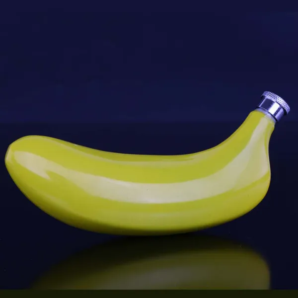 ZLD 깔때기를 가진 휴대용 5oz 바나나 진보적 인 플라스크 포켓 알콜 목이 좁은 병 음료 용기