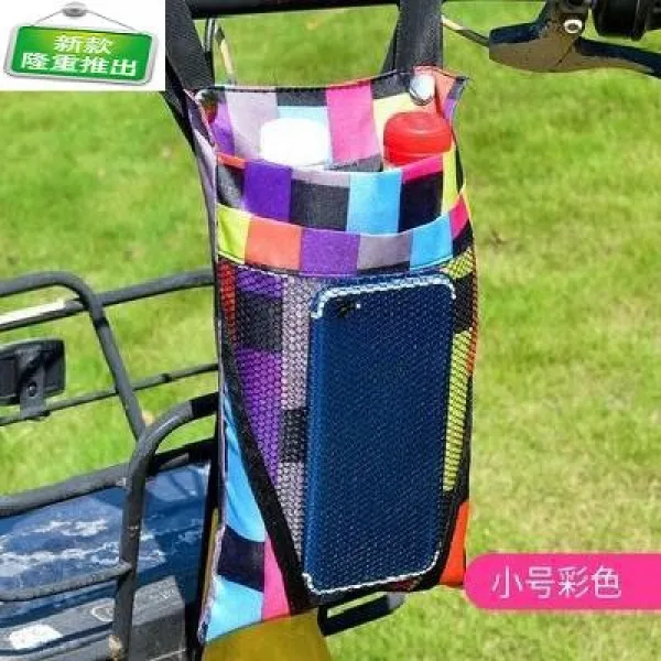 자전거핸들바가방 전치 전동 자전거 주머니 차량가방 . 스몰백 선반 j미니백 객관적인, C01-1L, T03-빅사이즈-블랙 레드라인 600D캔버스 2단 스커