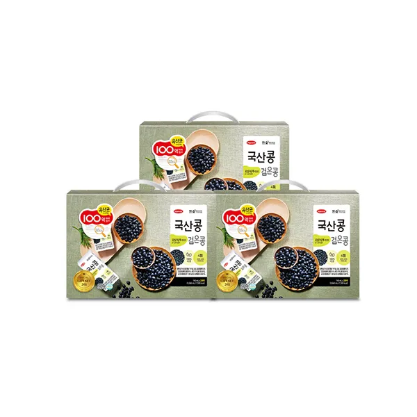 한미완전두유 [한미두유] 유산균 사균체 100억마리 첨가한 국산콩, 190ml, 72개입