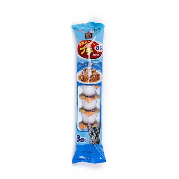 푸치 미니컵 캣_참치+치어 (8개입) [고양이영양간식겸사료], 1개