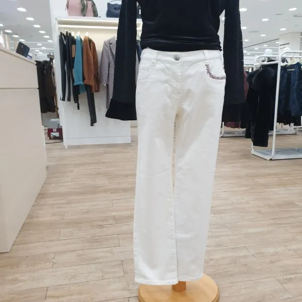 꼼빠니아 caaw0-wdp910 일자핏기모진팬츠