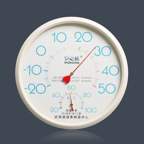 Ssa364755화이트 온도계 습도계 온습도시계 습도기 벽걸이 원형 1