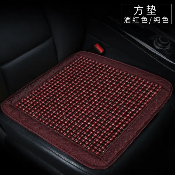 삼종세트 bmw계 x5a6q5승 로드관 마이 텐한 란다 여름 나무 구슬 자동차방석 에어 싱글, 원목 펄타입 와인색 싱글