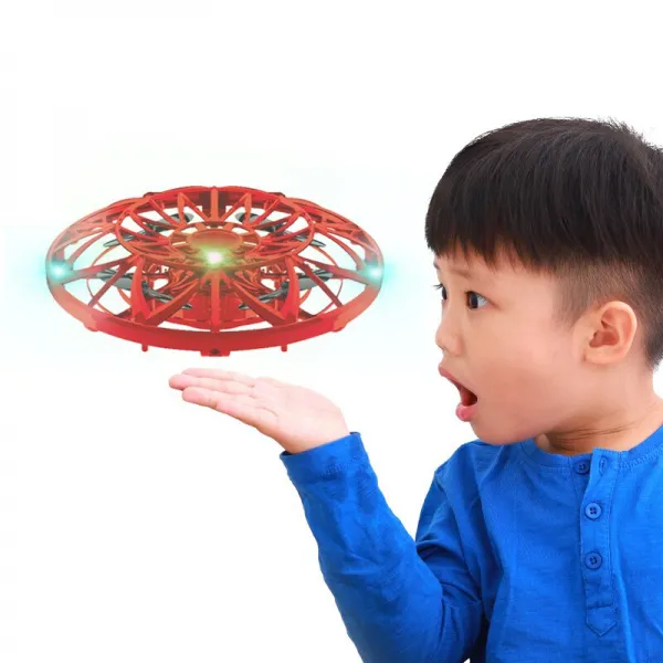감응비행 무인기 ufo 미니 원격조종조종비행기 부양완구 충전 아동완구남아폭음 같은 불꽃 사운드에, 단일상품