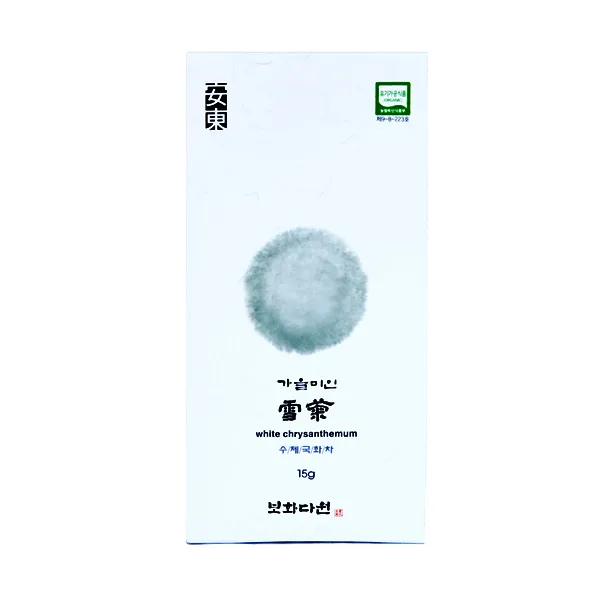 안동 보화다원 유기농 인증받은 고급 수제 국화차 설국 (흰국화), 1개, 15g