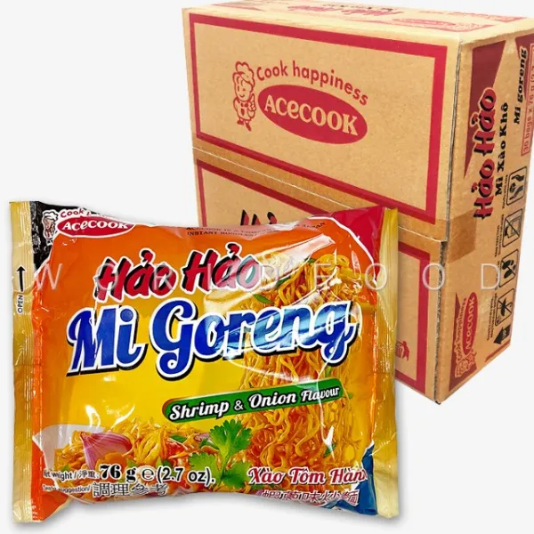 월드푸드 베트남 하오하오 미고랭 볶음 라면 MI GORENG 76g, 30개
