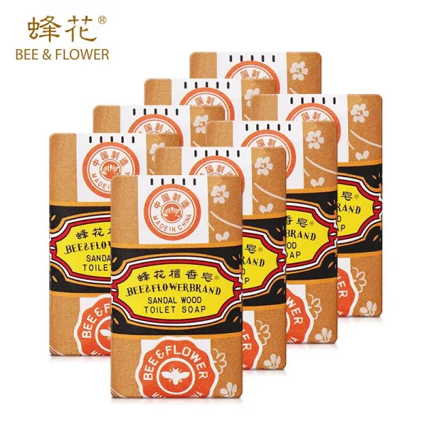 벌꽃 단향비누 25g*8조각의 신체청결 목욕 비누 클렌저 벌 벌 꽃 화제 목욕, 단일상품
