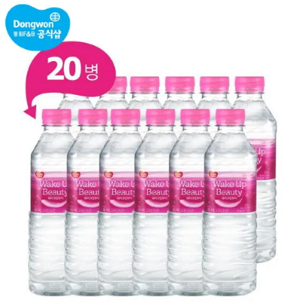 동원샘물 웨이크업뷰티, 500ml, 20개