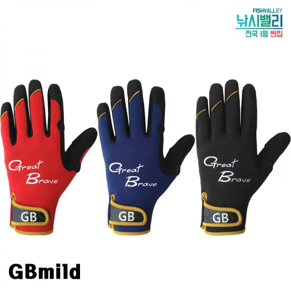 GB장갑 네오그리트 글로버 GB-F203 방한방풍 낚시장갑, 블랙