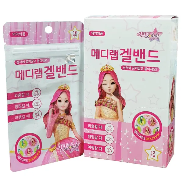 시크릿쥬쥬 겔밴드 18매입 긁지말고 간편부착 12EA, 단품
