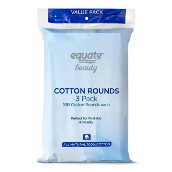 Equate 동일시 뷰티 코튼 라운드 300 코네티컷, 단일상품