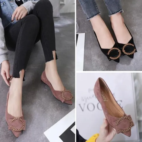 여성 미들힐 펌프스 힐 구두 立色 路 2019 봄 여름 새로운 스타일의 신발을 두 번 뾰족한 신발 평방 버클 라인 석 단일 신발 도매업