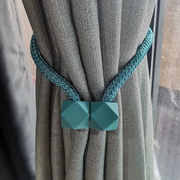 TIEBACK 홈 다각적 인 공 마그네틱 버클 홀더 2 PCS 인테리어 커튼 끈, 굵은 줄 공람  2개