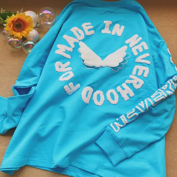 캐주얼 맨투맨 Daiwing 끼우다 나는 작다 날개가 달다 시크 긴 소매 청춘 2455506725